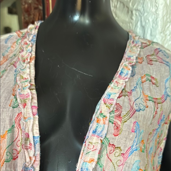 Floral Lace Long Vest - Picture 3 of 8